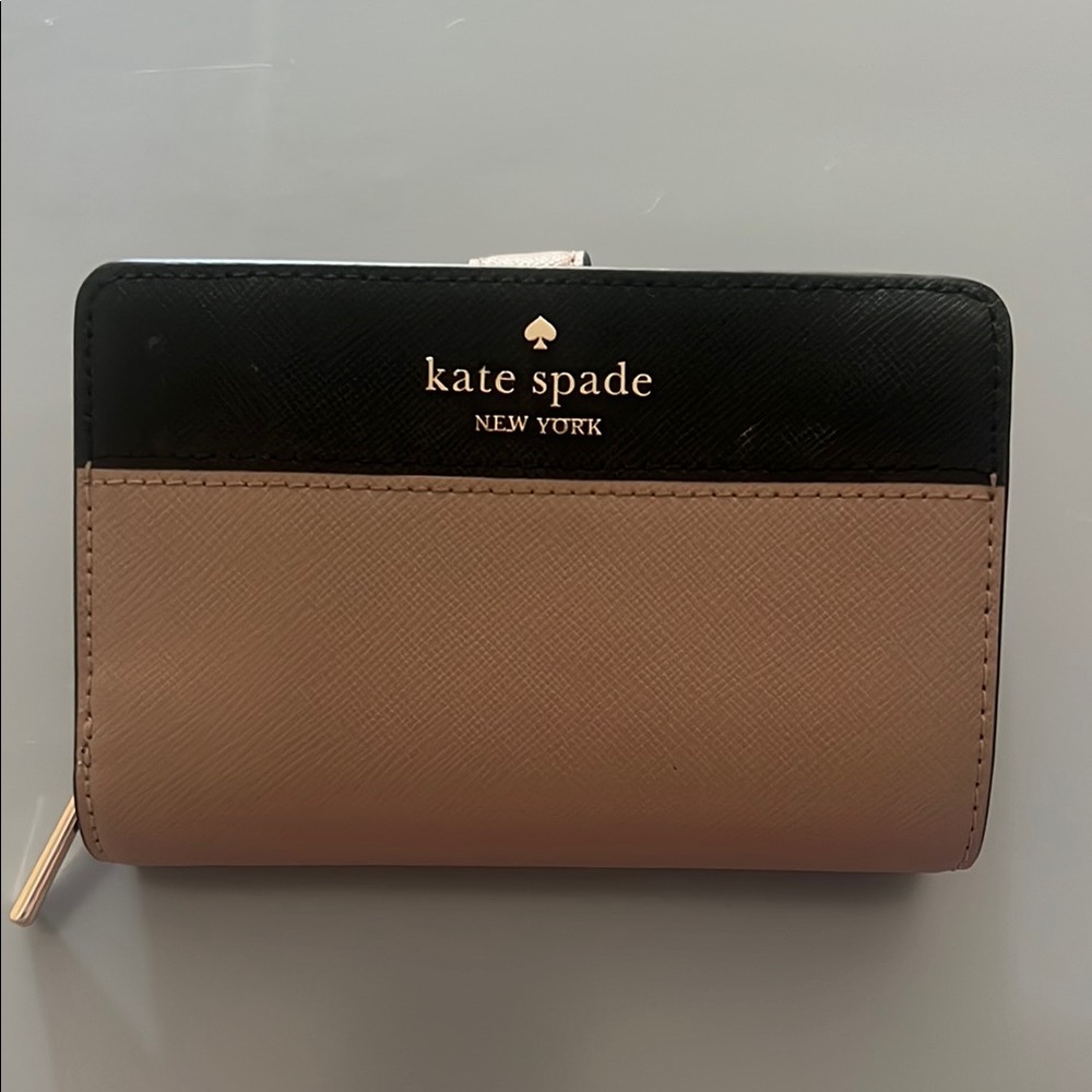 Kate Spade Black and Tan Women's Wallet